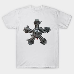 Radial Engine Print T-Shirt